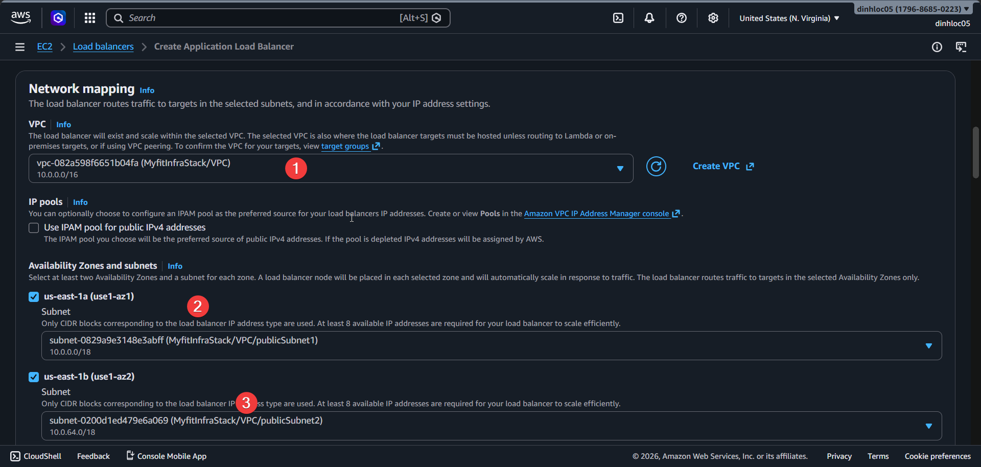 Create ALB screen 3
