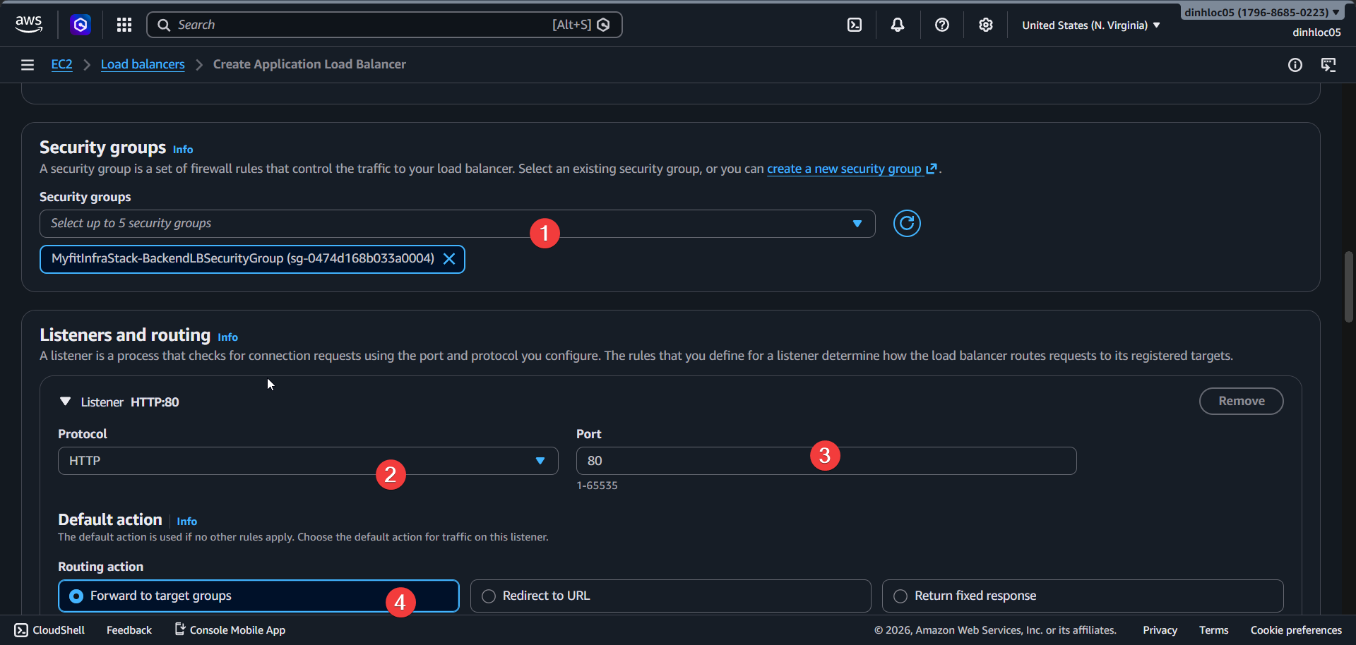 Create ALB screen 4