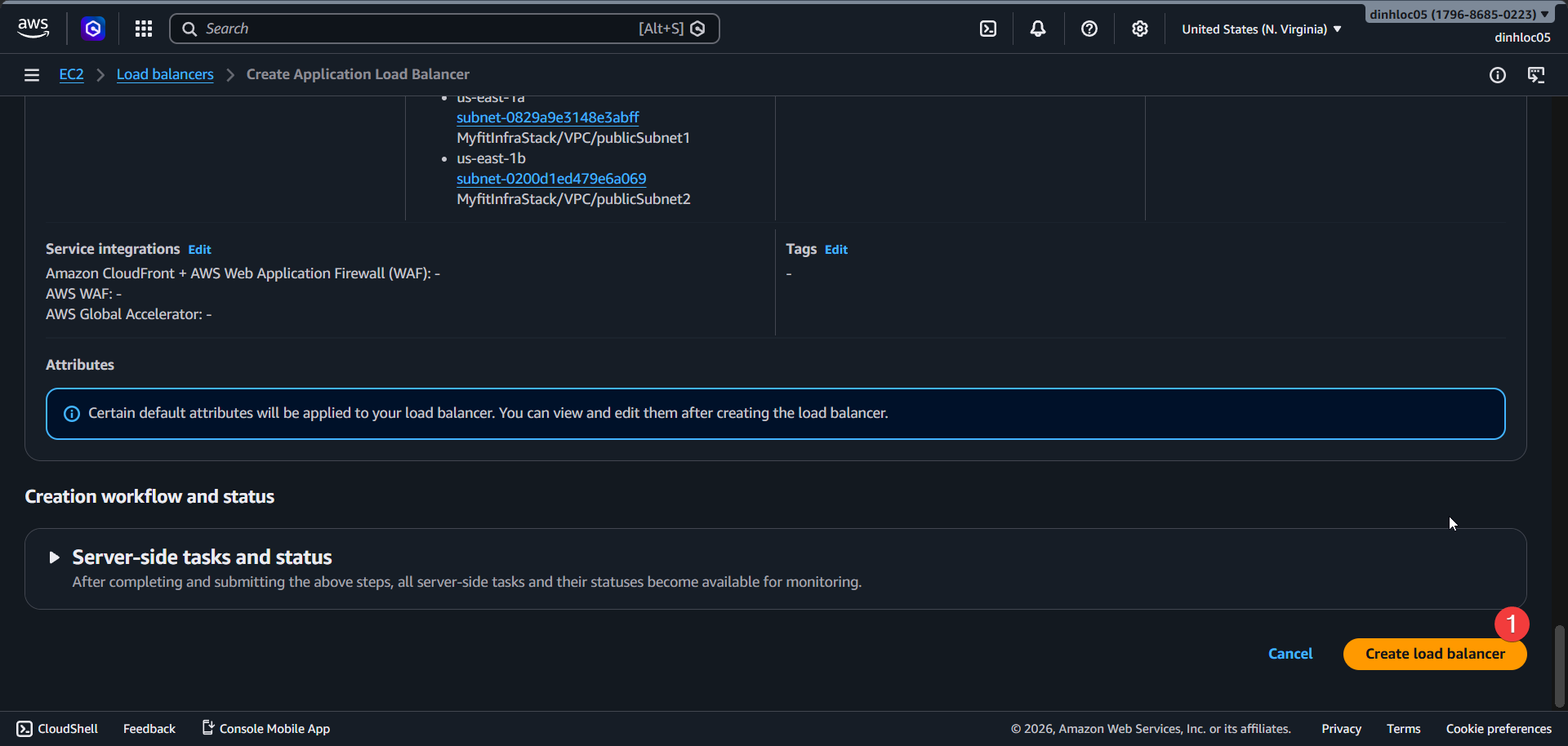 Create ALB screen 5
