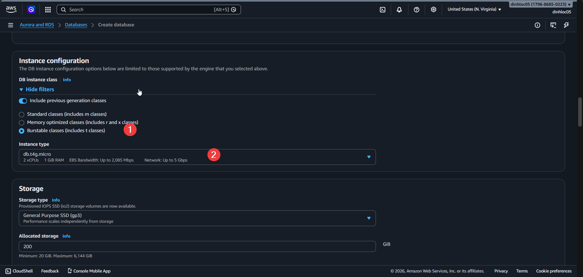 Create RDS screen 6