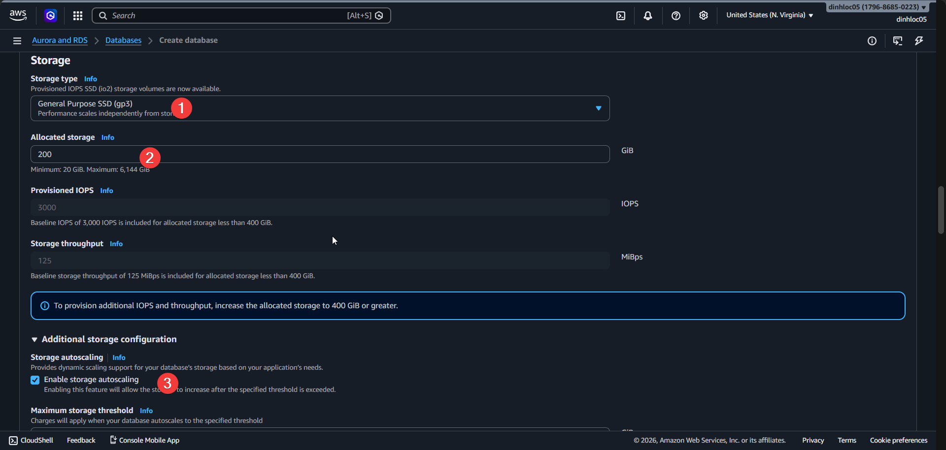 Create RDS screen 7